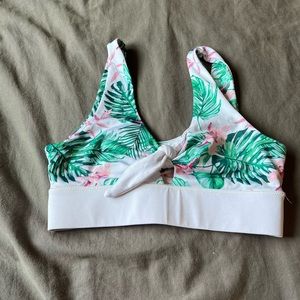 floral sports bra